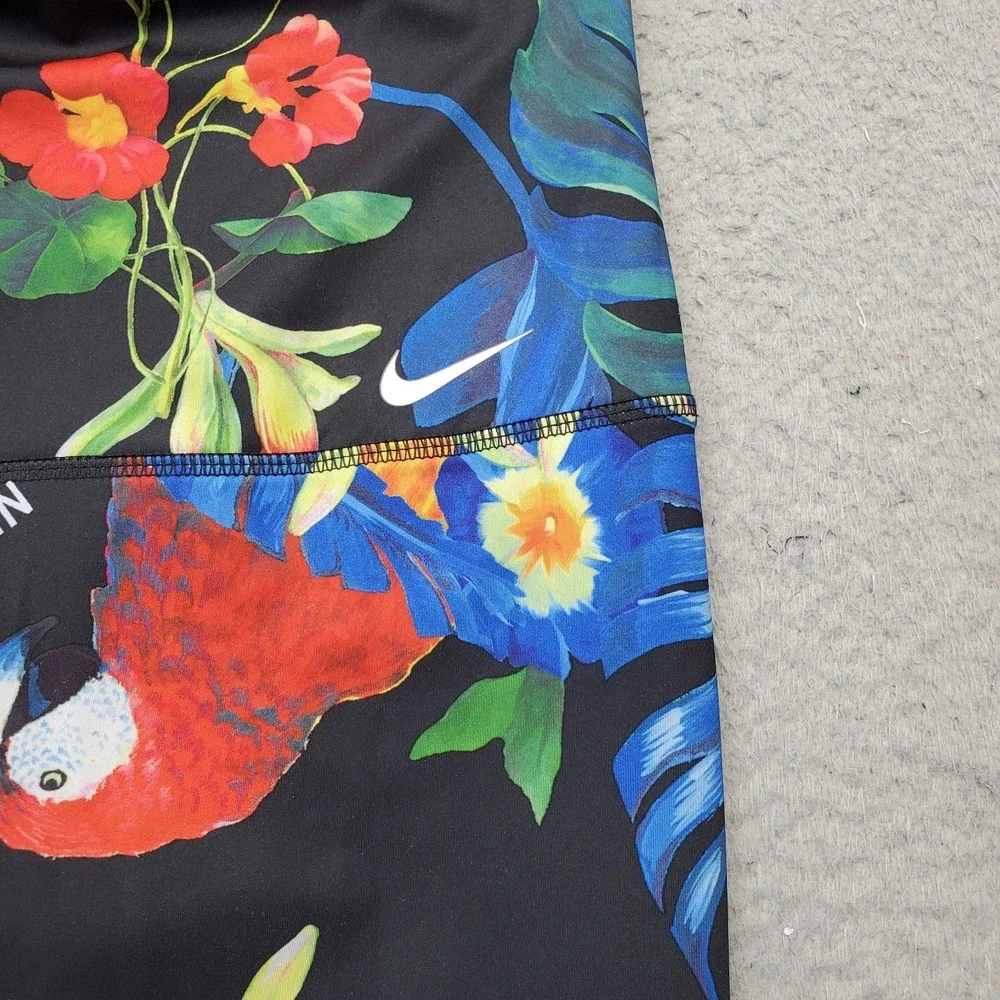 Nike Power 7/8 High-Rise Training Leggings Womens Small Multi Floral Gym Workout